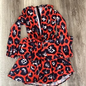 John Zack front plunge tiered dress petite 4